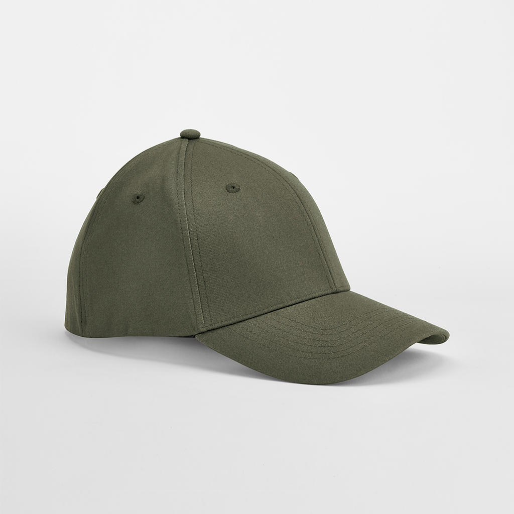 Beechfield B057.Fna-Tau Low-Profile Cap – Schwere Gebürstete Baumwolle, Schwarz, Einheitsgröße Mit Stoffband